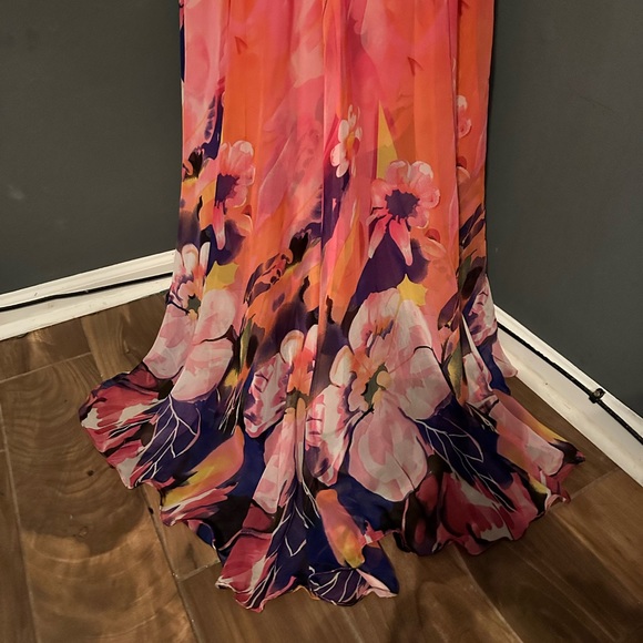 Beaded waist band colorful Wedding or prom dress - Picture 7 of 12